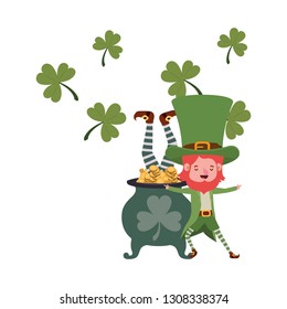 leprechaun with cauldron avatar character