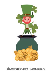 leprechaun with cauldron avatar character