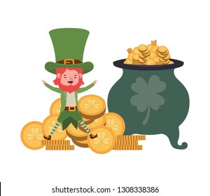 leprechaun with cauldron avatar character