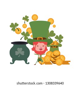 leprechaun with cauldron avatar character