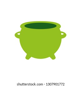 leprechaun cauldron isolated icon