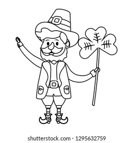 leprechaun with clover