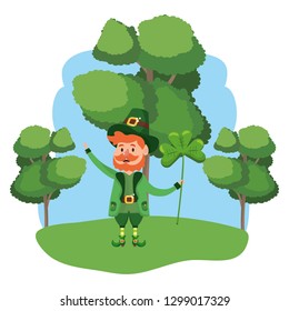 leprechaun with clover