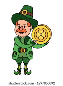 leprechaun with coin