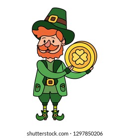 leprechaun with coin