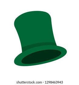 Leprechaun cylinder hat. Vector illustration.