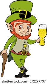 Leprechaun drinking