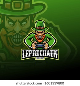 Leprechaun esport mascot logo design