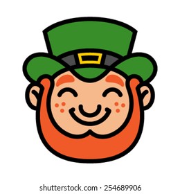 Leprechaun Face Vector Icon