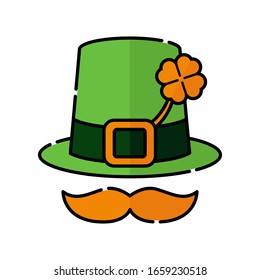 Leprechaun flat icon vector illustration. Leprechaun icon design isolated on white background. St. Patricks Day vector illustration. St. Patrick's Day vector icon trendy flat symbol.