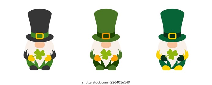 Leprechaun in flat style isolated