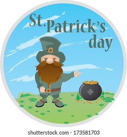 Leprechaun and gold