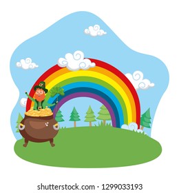 leprechaun gold rainbow