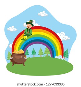 leprechaun gold rainbow