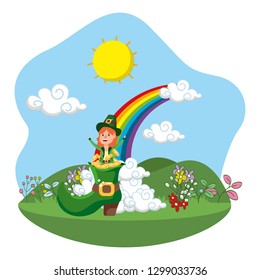 leprechaun gold rainbow