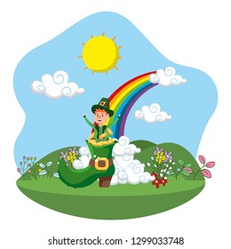 leprechaun gold rainbow