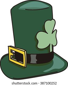 Leprechaun Green Hat isolated.