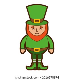 leprechaun happy cartoon st patricks day character