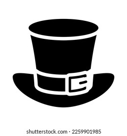 Leprechaun hat. Cartoon element of Irish beer festival St Patrick's day. Vector Illustration.