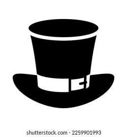 Leprechaun hat. Cartoon element of Irish beer festival St Patrick's day. Vector Illustration.