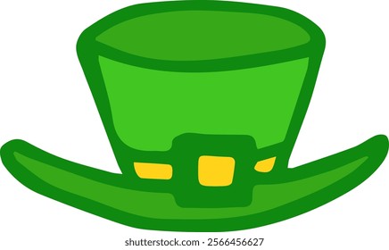 Leprechaun hat cartoon with green colors