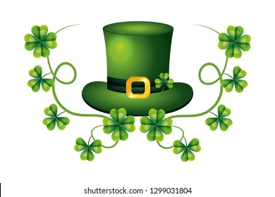 leprechaun hat clover