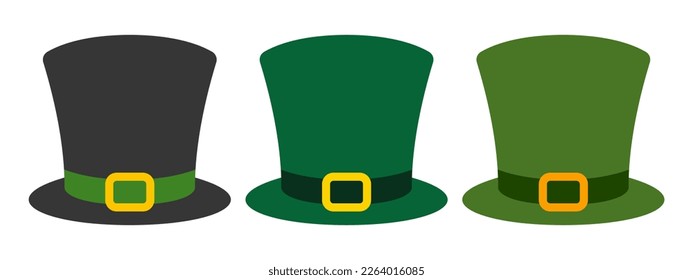 Sombrero de Leprechaun aislado en forma plana