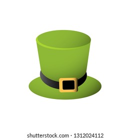 Leprechaun hat. Green hat. vector illustration 