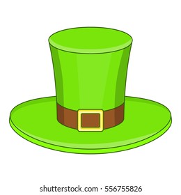 Leprechaun hat icon. Cartoon illustration of Leprechaun hat vector icon for web