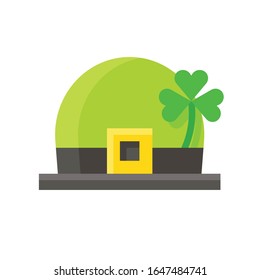 Icono de sombrero Leprechaun, ilustración vectorial del día de San Patrick