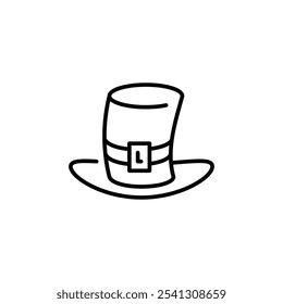 Leprechaun Hat icon. Simple leprechaun hat icon for social media, app, and web design. Vector illustration