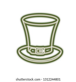 leprechaun hat isolated icon
