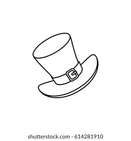 leprechaun hat isolated icon
