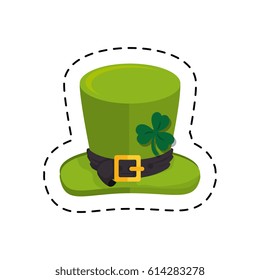 leprechaun hat isolated icon