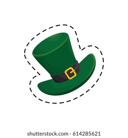 leprechaun hat isolated icon