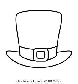 leprechaun hat isolated icon