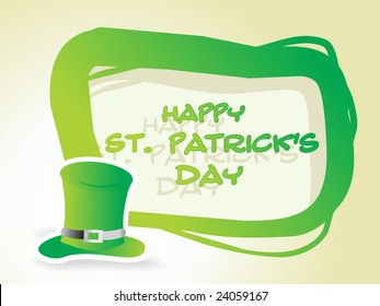 leprechaun hat and nice abstract background