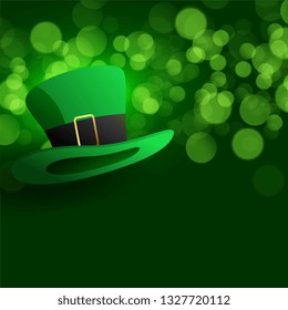 leprechaun hat on green background
