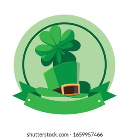 leprechaun hat on white background vector illustration design