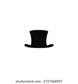 Projeto de ilustração plana vetor silhueta chapéu Leprechaun.