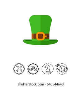 Leprechaun hat vector icon