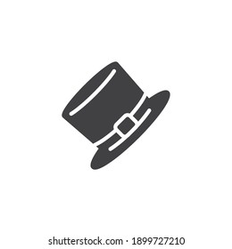 Leprechaun hat vector icon. filled flat sign for mobile concept and web design. St. Patrick's Day hat glyph icon. Symbol, logo illustration. Vector graphics