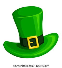 Leprechaun hat. Vector illustration.