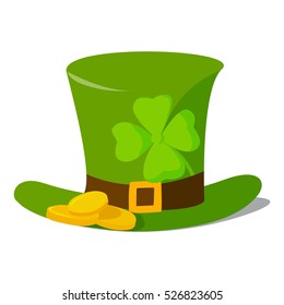 Leprechaun hat vector illustration.