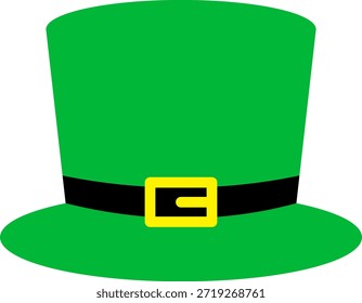 Vector del sombrero del duende aislado en símbolo irlandés transparente de la herencia