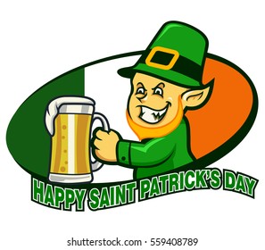 Leprechaun Hold Beer
