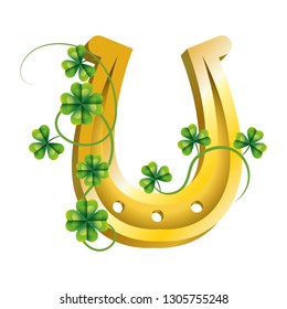 leprechaun horseshoe gold clover
