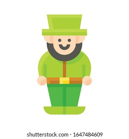 Leprechaun icon, Saint patrick's day related vector illustration