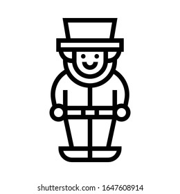 Leprechaun icon, Saint patrick's day related vector illustration