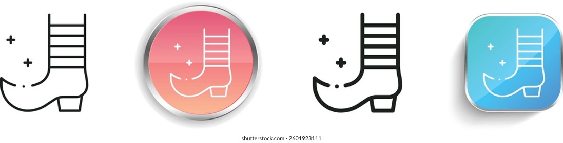 leprechaun icon. Thin Linear, Regular and Button Style Design Isolated On White Background